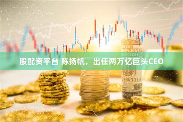 股配资平台 陈扬帆，出任两万亿巨头CEO